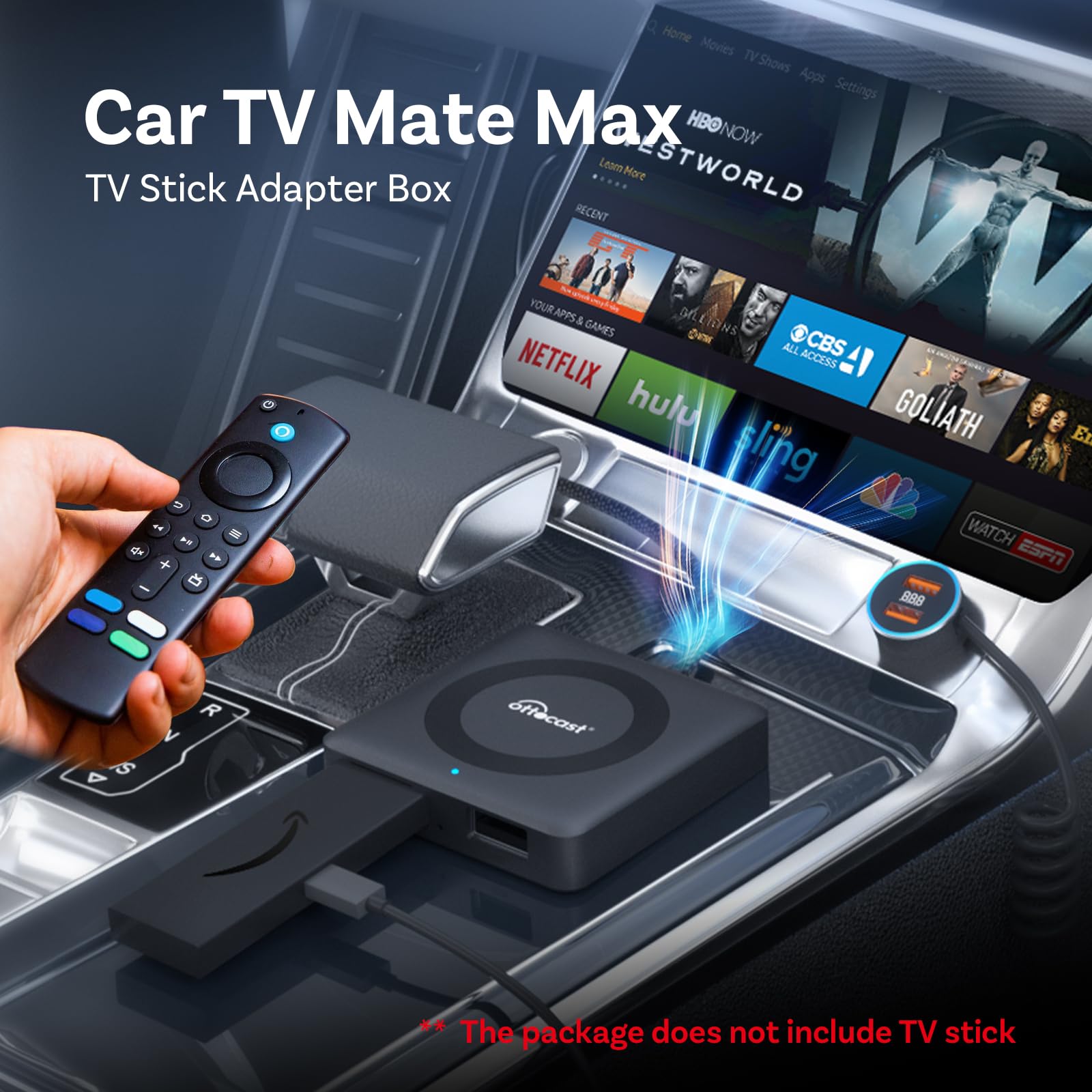 OTTOCAST Car TV Mate Max, Wireless Android Car & Carplay Adapter